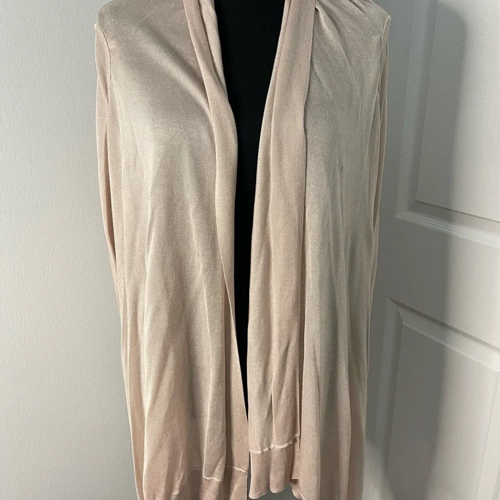 H&M l Silk Blend Open Front Cardigan l Size M/L l NWT l Poshmark - Picture 9 of 10